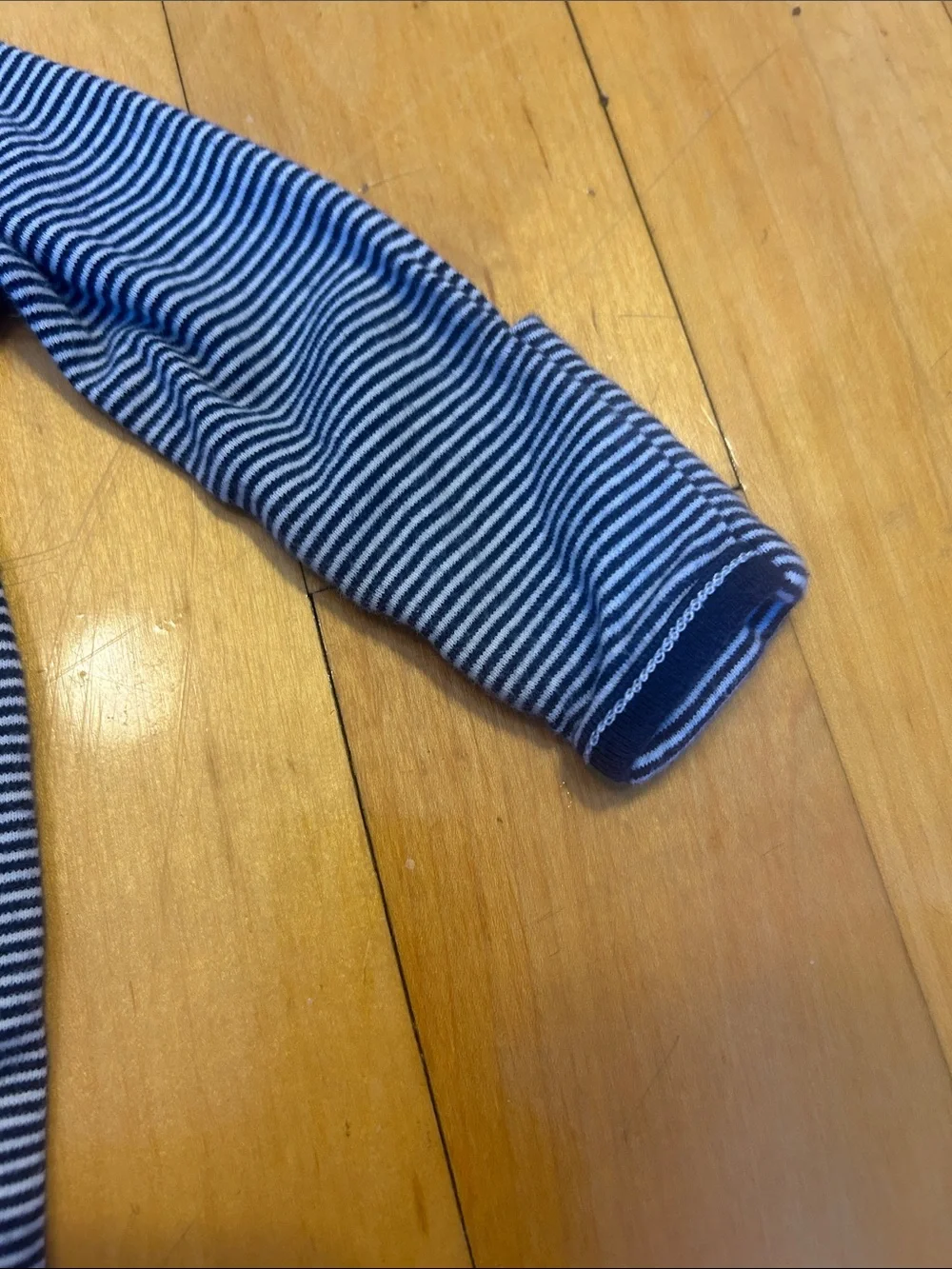 Ralph Lauren Navy and White Striped Baby One-Piece Romper 3m
